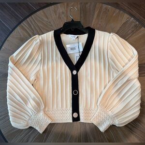 THML Cream and Black Cardigan